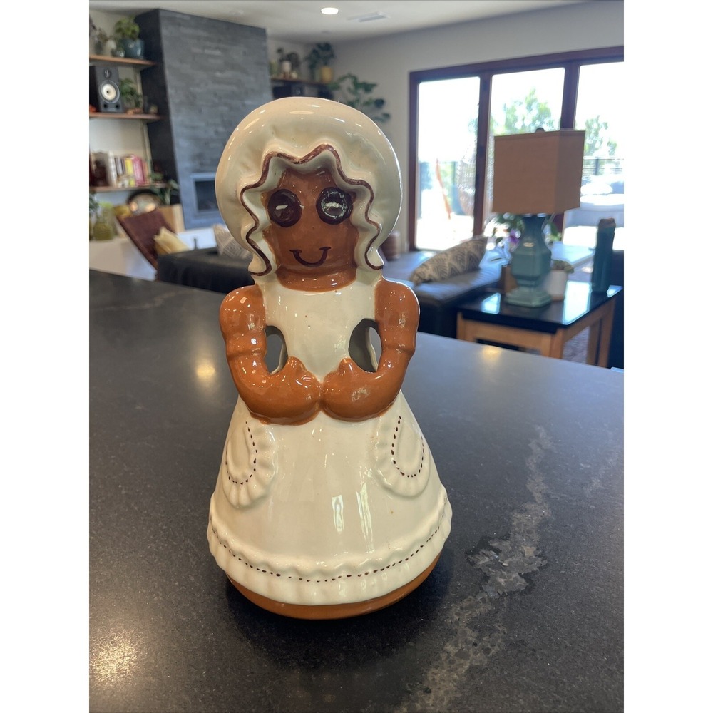 Sittre Ceramics Doll Prim Country Kitchen Utensil Holder MCM Art Pottery
